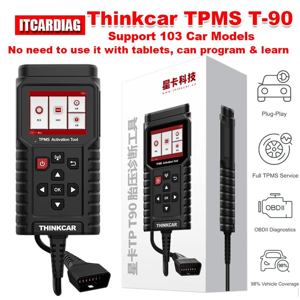 ThinkCar TP T90 TPMS Ȱȭ  α׷, OBD2 ڵ   ڵ, Ÿ̾ з   , PK THINKTPMS G2